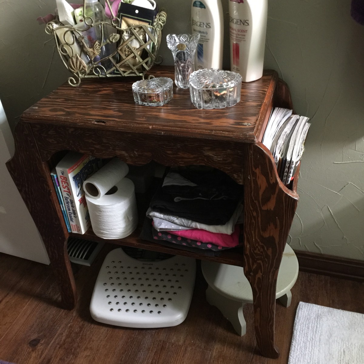 small table finished wood