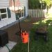 removing sod, landscape, bark, solar fountains