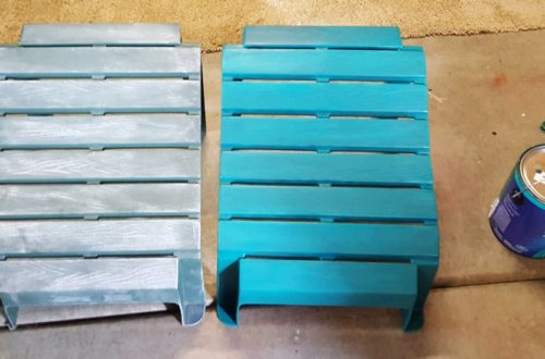 repaint outdoor furniture