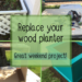 DIY wooden planter