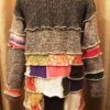 Upcycled Brown Sweater Boho Dress - Image 3
