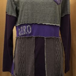 Upcycled Purple/Grey Dress