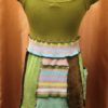 Upcycled Pea Green Bodice Dress - Image 3