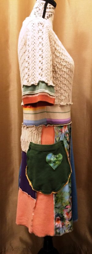 Upcycled Cream Bodice Dress - Image 4