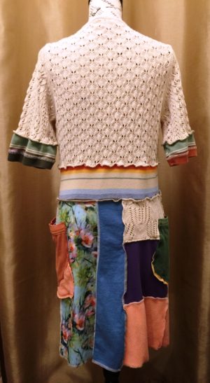 Upcycled Cream Bodice Dress - Image 3
