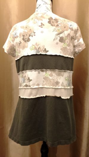 Upcycled Floral T-shirt Tunic - Image 3