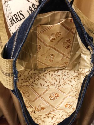 Dark Denim Crossbody Purse - Image 2
