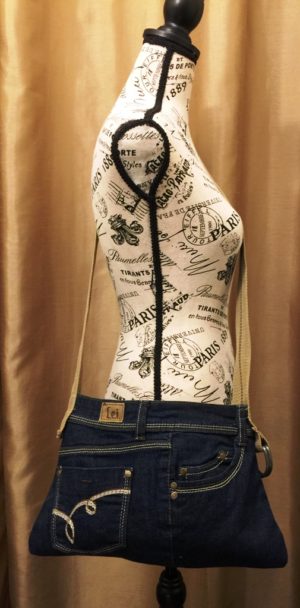 Dark Denim Crossbody Purse