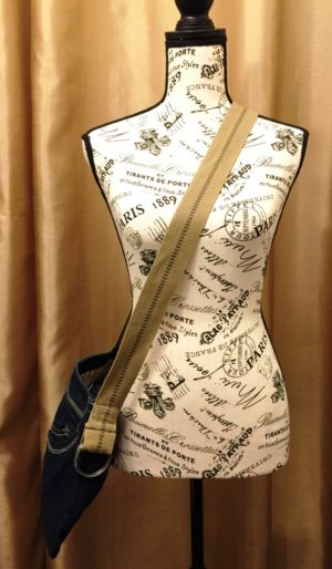 Dark Denim Crossbody Purse - Image 4