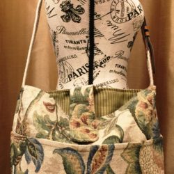 Floral Tapestry Crossbody Purse