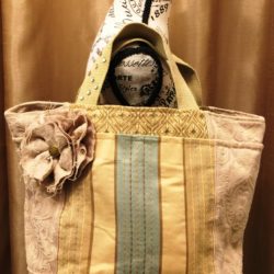 Gold Lined Lunch Bag