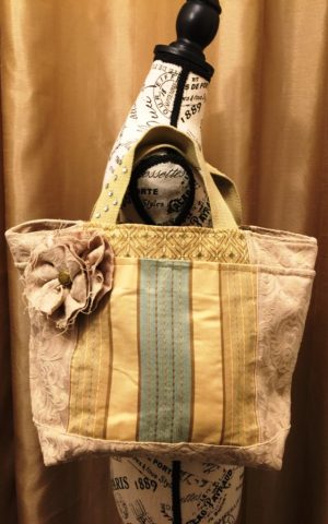 Gold Lined Lunch Bag