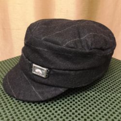 Black Pinstripe Suit Newsboy Hat