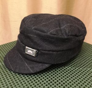 Black Pinstripe Suit Newsboy Hat