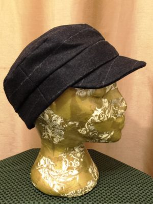 Black Pinstripe Suit Newsboy Hat - Image 6