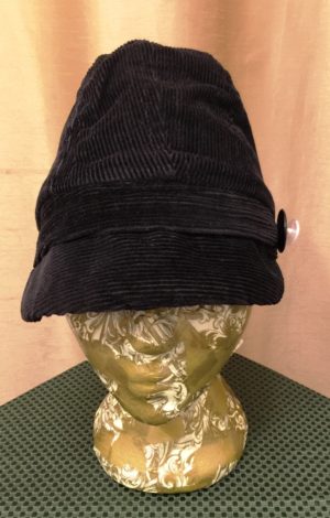 Black Corduroy Cloche - Image 2
