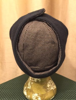 Black & Brown Checked Ear Flap Hat - Image 5