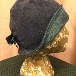Bluegreen & Black Cloche