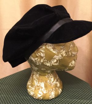Black Velvet Hat - Image 5