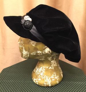 Black Velvet Hat - Image 6