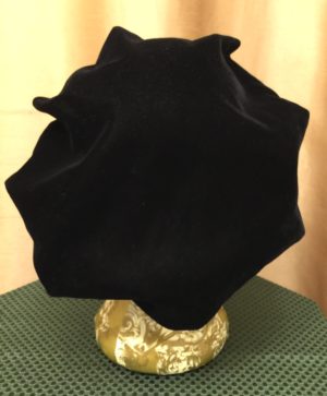 Black Velvet Hat - Image 7
