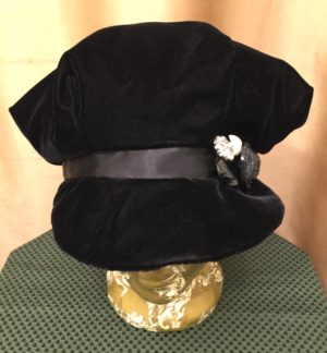 Black Velvet Hat - Image 9
