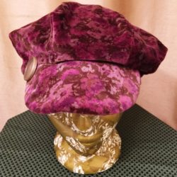 Wine & Brown Floral Hat