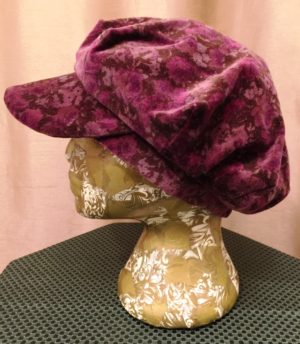 Wine & Brown Floral Hat - Image 4