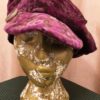 Wine & Brown Floral Hat - Image 5
