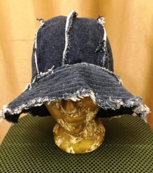 Dark Denim Sun Hat - Image 4