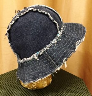Dark Denim Sun Hat - Image 5