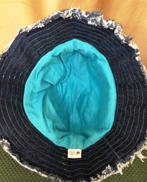Dark Denim Sun Hat - Image 3
