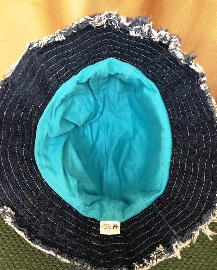 Dark Denim Sun Hat | My Perpetual Project