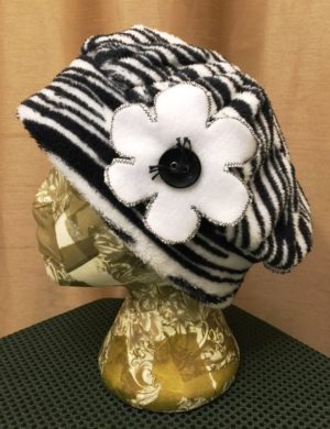 Zebra Fleece Hat