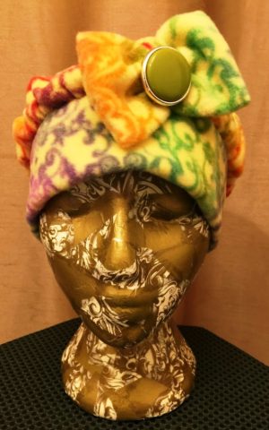Paisley Bow Fleece Hat