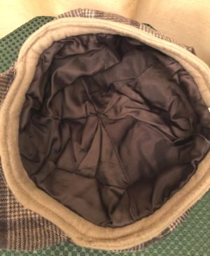 Brown Checked Suit Newsboy Hat - Image 2