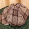 Brown Checked Suit Newsboy Hat - Image 3