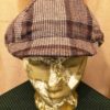 Brown Checked Suit Newsboy Hat