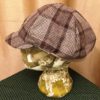 Brown Checked Suit Newsboy Hat - Image 4