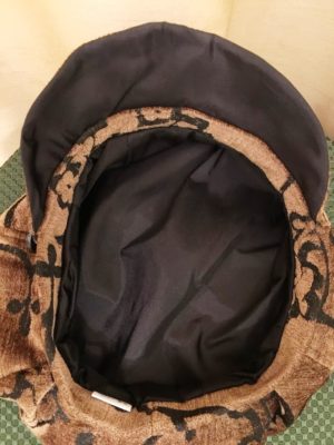 Brown & Black Velvet Newsboy Hat - Image 6