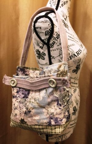 Icy Blue Padded Bag
