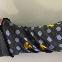 Duck Grey Fingerless Gloves/Wrist Warmers