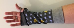 Duck Grey Fingerless Gloves/Wrist Warmers