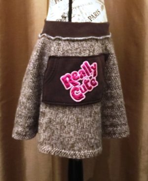 Brown Sweater Skirt - Image 2