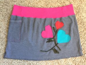 Grey Skirt with Flower Accent - Image 5
