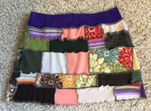 Patchwork Skirt with Purple Waistband - Image 6