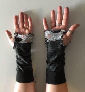 Black Swan Fingerless Gloves/Wrist Warmers - Image 2