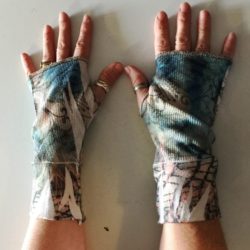 Paisley Fingerless Gloves/Wrist Warmers