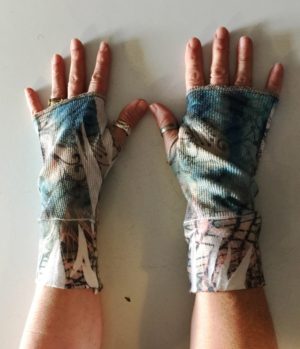 Paisley Fingerless Gloves/Wrist Warmers