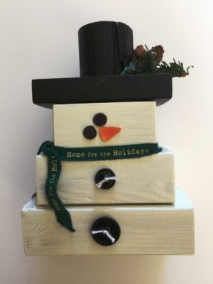 Wooden Snowman